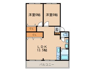 マンションロゼの物件間取画像